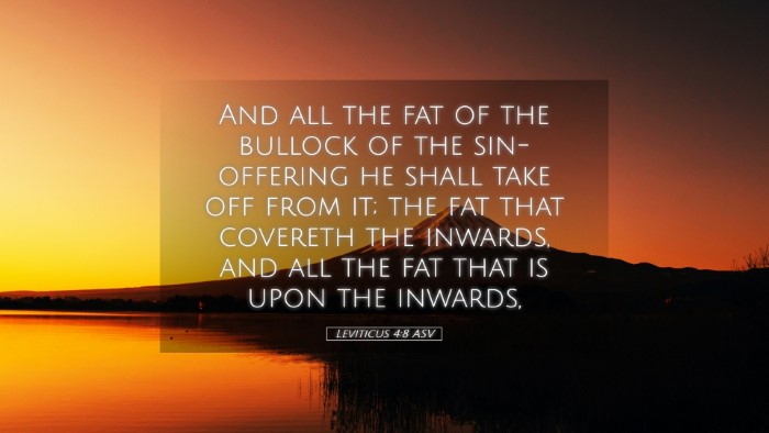 Picture 05 - Leviticus 4:8 ASV Desktop Wallpaper - And all the fat of the bullock of the - Desktop Bible Verse Wallpaper