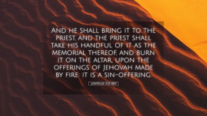 Picture 05 - Leviticus 5:12 ASV Desktop Wallpaper - And he shall bring it to the priest, and the - Desktop Bible Verse Wallpaper