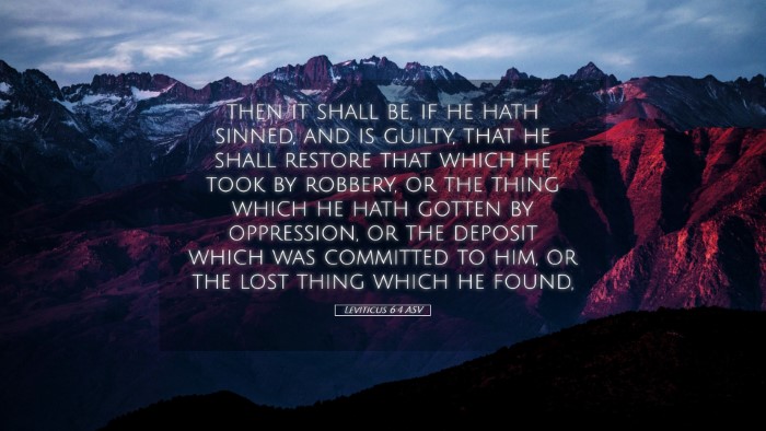 Picture 05 - Leviticus 6:4 ASV Desktop Wallpaper - then it shall be, if he hath sinned, and is - Desktop Bible Verse Wallpaper
