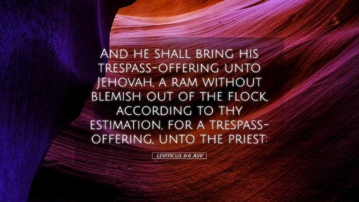 Picture 05 - Leviticus 6:6 ASV Desktop Wallpaper - And he shall bring his trespass-offering unto - Desktop Bible Verse Wallpaper