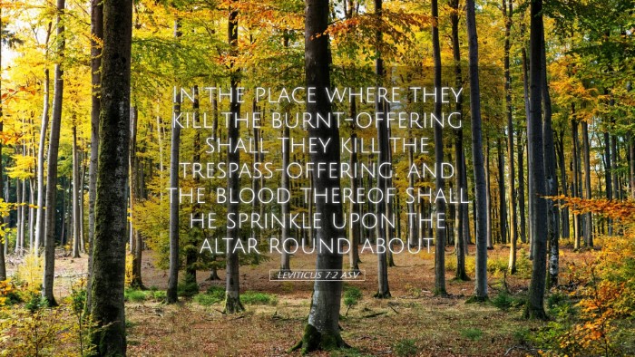 Picture 05 - Leviticus 7:2 ASV Desktop Wallpaper - In the place where they kill the burnt-offering - Desktop Bible Verse Wallpaper