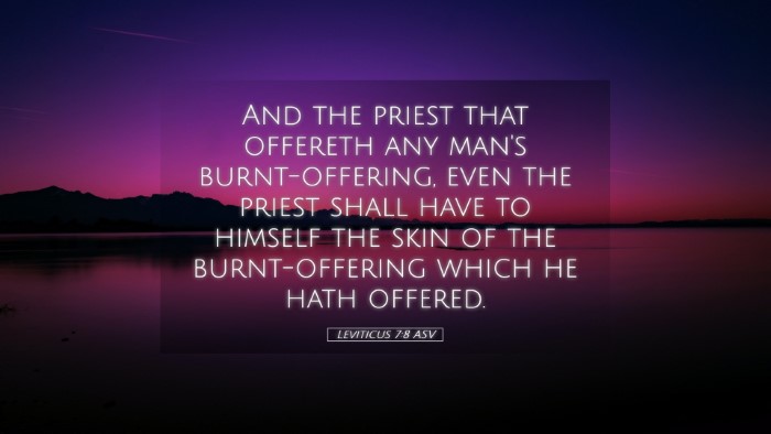 Picture 05 - Leviticus 7:8 ASV Desktop Wallpaper - And the priest that offereth any man's - Desktop Bible Verse Wallpaper