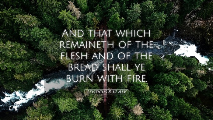 Picture 05 - Leviticus 8:32 ASV Desktop Wallpaper - And that which remaineth of the flesh and of the - Desktop Bible Verse Wallpaper