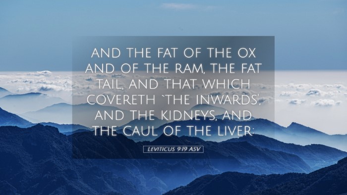 Picture 05 - Leviticus 9:19 ASV Desktop Wallpaper - and the fat of the ox and of the ram, the fat - Desktop Bible Verse Wallpaper