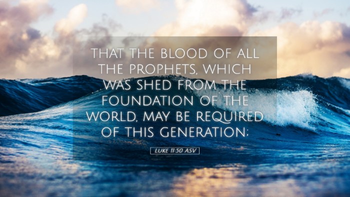 Picture 05 - Luke 11:50 ASV Desktop Wallpaper - that the blood of all the prophets, which was - Desktop Bible Verse Wallpaper