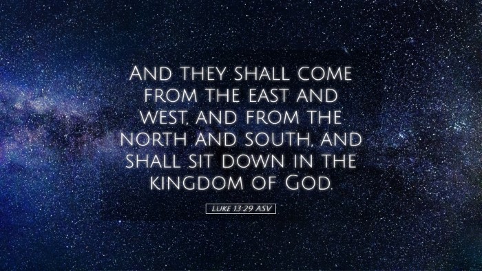 Picture 05 - Luke 13:29 ASV Desktop Wallpaper - And they shall come from the east and west, and - Desktop Bible Verse Wallpaper