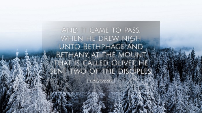 Picture 05 - Luke 19:29 ASV Desktop Wallpaper - And it came to pass, when he drew nigh unto - Desktop Bible Verse Wallpaper