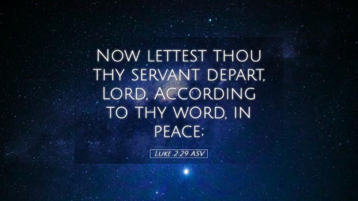 Picture 05 - Luke 2:29 ASV Desktop Wallpaper - Now lettest thou thy servant depart, Lord, - Desktop Bible Verse Wallpaper