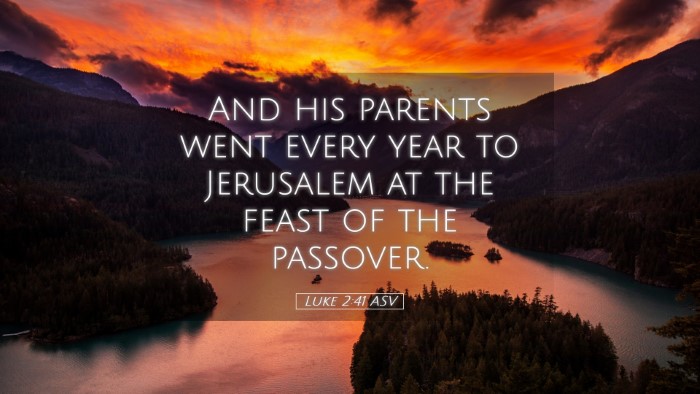 Picture 05 - Luke 2:41 ASV Desktop Wallpaper - And his parents went every year to Jerusalem at - Desktop Bible Verse Wallpaper