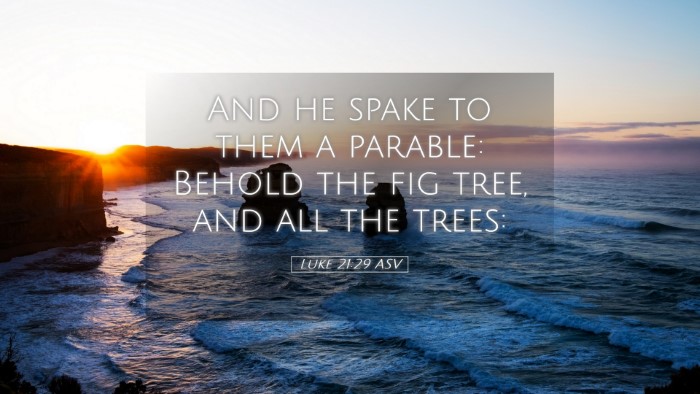 Picture 05 - Luke 21:29 ASV Desktop Wallpaper - And he spake to them a parable: Behold the fig - Desktop Bible Verse Wallpaper