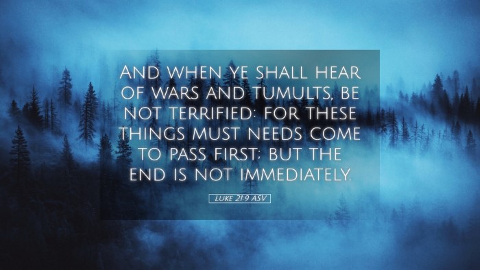 Picture 05 - Luke 21:9 ASV Desktop Wallpaper - And when ye shall hear of wars and tumults, be - Desktop Bible Verse Wallpaper