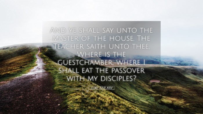 Picture 05 - Luke 22:11 ASV Desktop Wallpaper - And ye shall say unto the master of the house, - Desktop Bible Verse Wallpaper