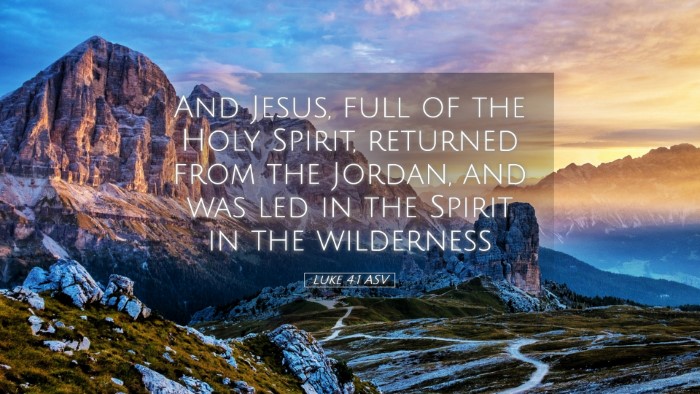 Picture 05 - Luke 4:1 ASV Desktop Wallpaper - And Jesus, full of the Holy Spirit, returned from - Desktop Bible Verse Wallpaper