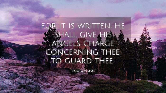 Picture 05 - Luke 4:10 ASV Desktop Wallpaper - for it is written, He shall give his angels - Desktop Bible Verse Wallpaper