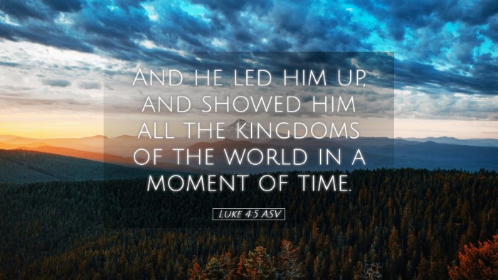 Picture 05 - Luke 4:5 ASV Desktop Wallpaper - And he led him up, and showed him all the - Desktop Bible Verse Wallpaper