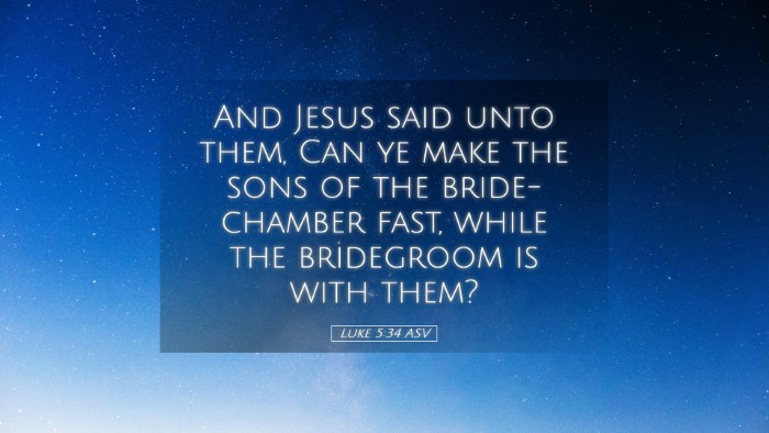 Picture 05 - Luke 5:34 ASV Desktop Wallpaper - And Jesus said unto them, Can ye make the sons of - Desktop Bible Verse Wallpaper