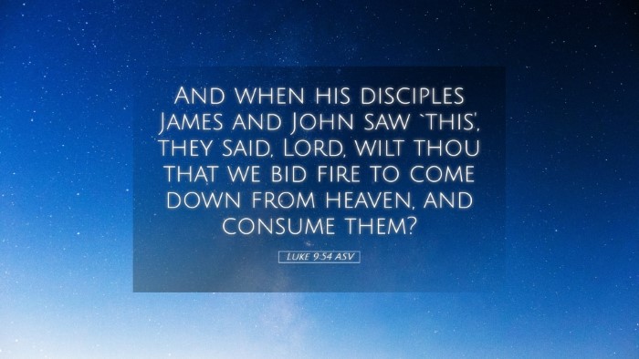 Picture 05 - Luke 9:54 ASV Desktop Wallpaper - And when his disciples James and John saw `this', - Desktop Bible Verse Wallpaper