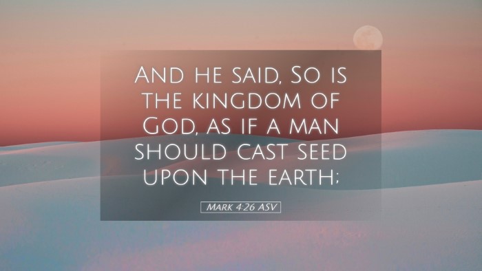 Picture 05 - Mark 4:26 ASV Desktop Wallpaper - And he said, So is the kingdom of God, as if a - Desktop Bible Verse Wallpaper
