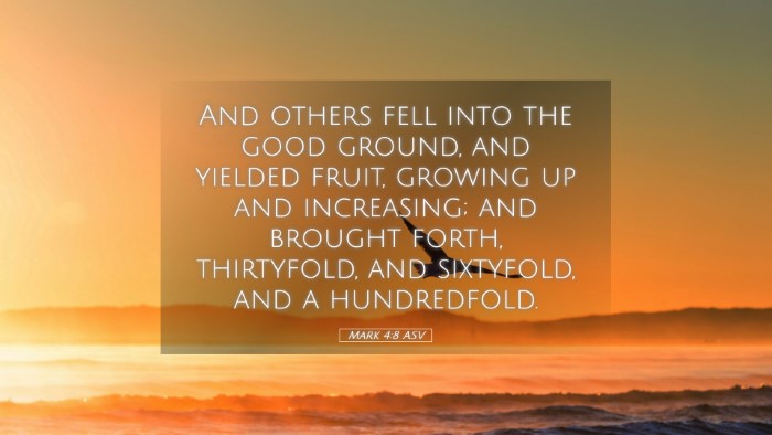 Picture 05 - Mark 4:8 ASV Desktop Wallpaper - And others fell into the good ground, and yielded - Desktop Bible Verse Wallpaper