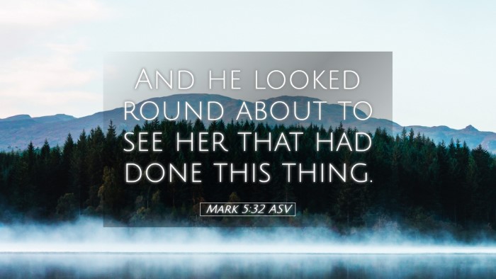 Picture 05 - Mark 5:32 ASV Desktop Wallpaper - And he looked round about to see her that had - Desktop Bible Verse Wallpaper
