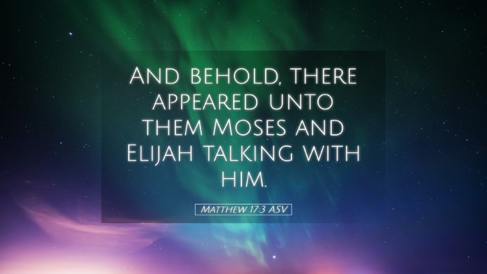 Picture 05 - Matthew 17:3 ASV Desktop Wallpaper - And behold, there appeared unto them Moses and - Desktop Bible Verse Wallpaper