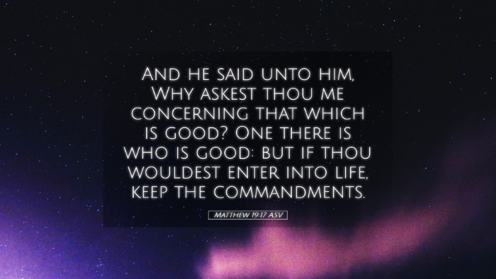 Picture 05 - Matthew 19:17 ASV Desktop Wallpaper - And he said unto him, Why askest thou me - Desktop Bible Verse Wallpaper