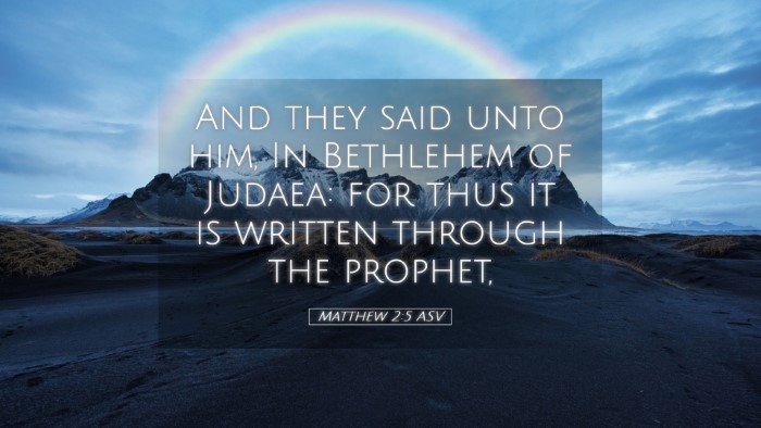 Picture 05 - Matthew 2:5 ASV Desktop Wallpaper - And they said unto him, In Bethlehem of Judaea: - Desktop Bible Verse Wallpaper