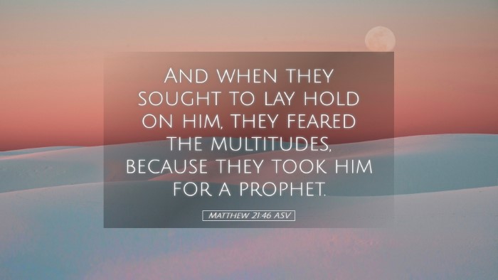 Picture 05 - Matthew 21:46 ASV Desktop Wallpaper - And when they sought to lay hold on him, they - Desktop Bible Verse Wallpaper