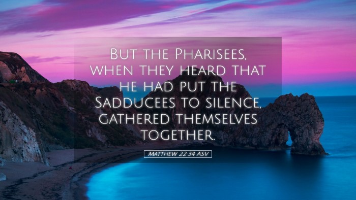 Picture 05 - Matthew 22:34 ASV Desktop Wallpaper - But the Pharisees, when they heard that he had - Desktop Bible Verse Wallpaper