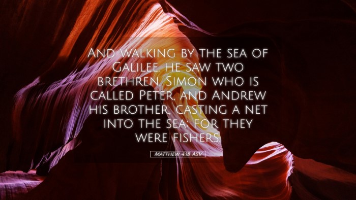 Picture 05 - Matthew 4:18 ASV Desktop Wallpaper - And walking by the sea of Galilee, he saw two - Desktop Bible Verse Wallpaper