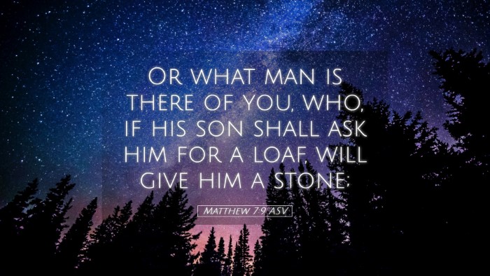 Picture 05 - Matthew 7:9 ASV Desktop Wallpaper - Or what man is there of you, who, if his son - Desktop Bible Verse Wallpaper