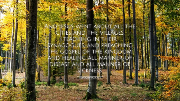 Picture 05 - Matthew 9:35 ASV Desktop Wallpaper - And Jesus went about all the cities and the - Desktop Bible Verse Wallpaper