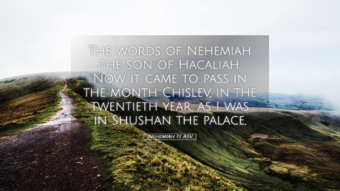 Picture 05 - Nehemiah 1:1 ASV Desktop Wallpaper - The words of Nehemiah the son of Hacaliah. Now it - Desktop Bible Verse Wallpaper