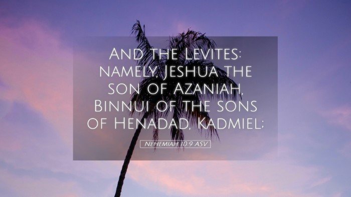 Picture 05 - Nehemiah 10:9 ASV Desktop Wallpaper - And the Levites: namely, Jeshua the son of - Desktop Bible Verse Wallpaper
