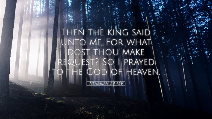 Picture 05 - Nehemiah 2:4 ASV Desktop Wallpaper - Then the king said unto me, For what dost thou - Desktop Bible Verse Wallpaper