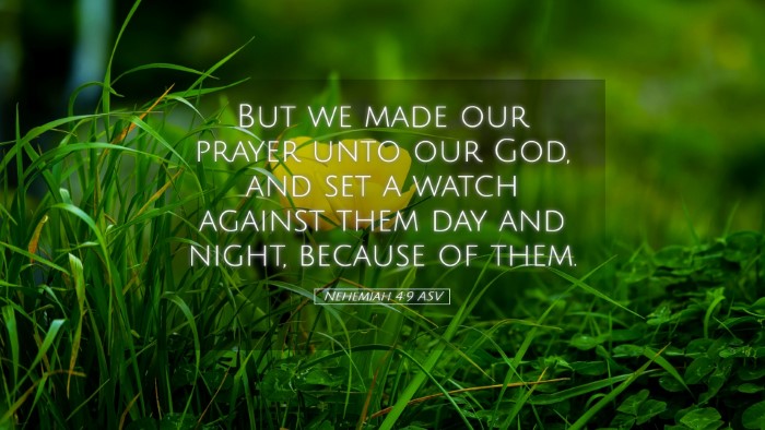 Picture 05 - Nehemiah 4:9 ASV Desktop Wallpaper - But we made our prayer unto our God, and set a - Desktop Bible Verse Wallpaper