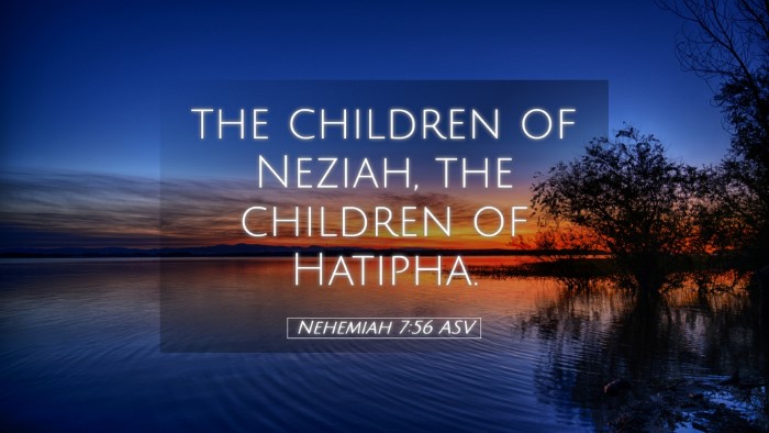 Picture 05 - Nehemiah 7:56 ASV Desktop Wallpaper - the children of Neziah, the children of - Desktop Bible Verse Wallpaper