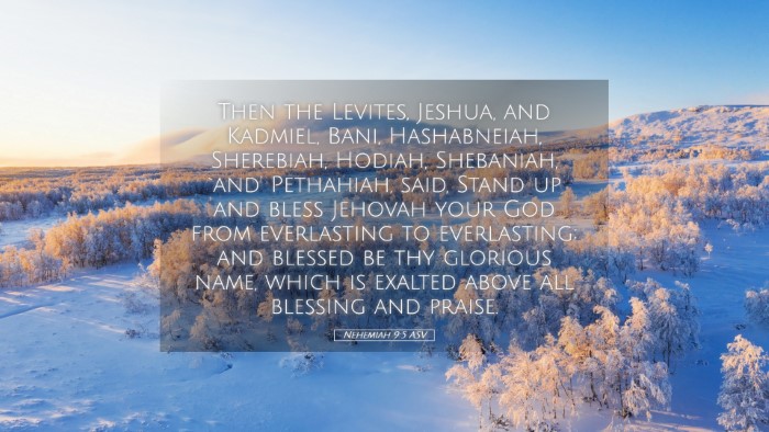 Picture 05 - Nehemiah 9:5 ASV Desktop Wallpaper - Then the Levites, Jeshua, and Kadmiel, Bani, - Desktop Bible Verse Wallpaper