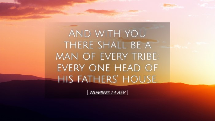 Picture 05 - Numbers 1:4 ASV Desktop Wallpaper - And with you there shall be a man of every tribe; - Desktop Bible Verse Wallpaper