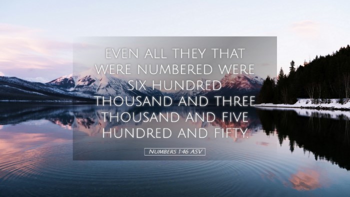 Picture 05 - Numbers 1:46 ASV Desktop Wallpaper - even all they that were numbered were six hundred - Desktop Bible Verse Wallpaper