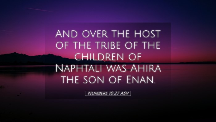 Picture 05 - Numbers 10:27 ASV Desktop Wallpaper - And over the host of the tribe of the children of - Desktop Bible Verse Wallpaper