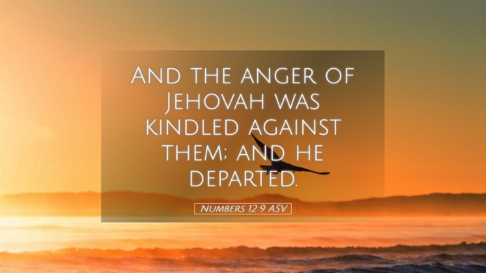 Picture 05 - Numbers 12:9 ASV Desktop Wallpaper - And the anger of Jehovah was kindled against - Desktop Bible Verse Wallpaper