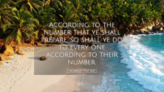 Picture 05 - Numbers 15:12 ASV Desktop Wallpaper - According to the number that ye shall prepare, so - Desktop Bible Verse Wallpaper