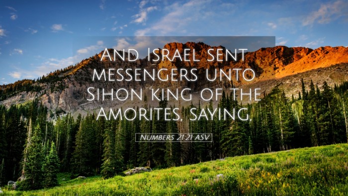 Picture 05 - Numbers 21:21 ASV Desktop Wallpaper - And Israel sent messengers unto Sihon king of the - Desktop Bible Verse Wallpaper