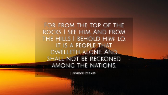 Picture 05 - Numbers 23:9 ASV Desktop Wallpaper - For from the top of the rocks I see him, And from - Desktop Bible Verse Wallpaper