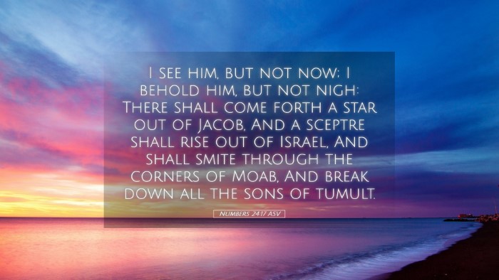 Picture 05 - Numbers 24:17 ASV Desktop Wallpaper - I see him, but not now; I behold him, but not - Desktop Bible Verse Wallpaper