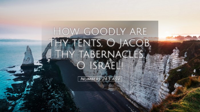 Picture 05 - Numbers 24:5 ASV Desktop Wallpaper - How goodly are thy tents, O Jacob, Thy - Desktop Bible Verse Wallpaper