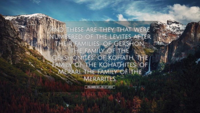 Picture 05 - Numbers 26:57 ASV Desktop Wallpaper - And these are they that were numbered of the - Desktop Bible Verse Wallpaper