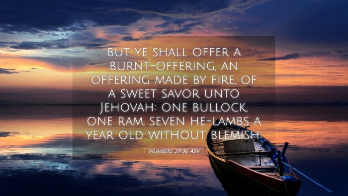 Picture 05 - Numbers 29:36 ASV Desktop Wallpaper - but ye shall offer a burnt-offering, an offering - Desktop Bible Verse Wallpaper