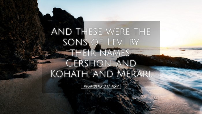 Picture 05 - Numbers 3:17 ASV Desktop Wallpaper - And these were the sons of Levi by their names: - Desktop Bible Verse Wallpaper